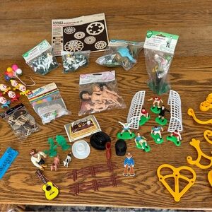 Lot of Vtg. Wilton Cake Toppers Sealed 80’s 90’s Baseball Soccer Clown Doll etc